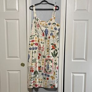 Colorful Printed Women's Plus Dress
